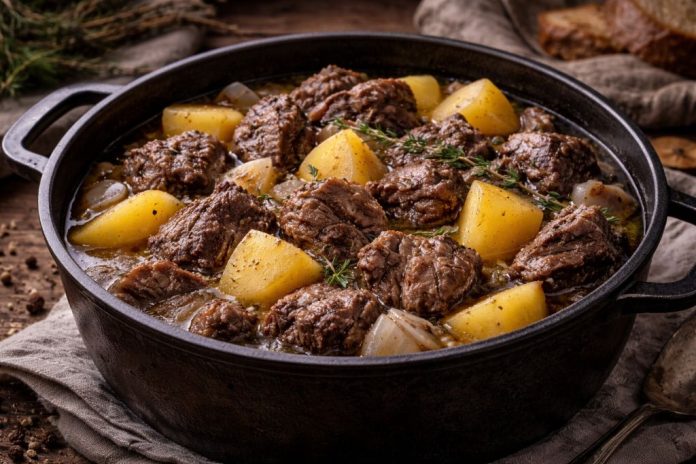 Тушёная оленина с картофелем по-северному (Ненецкий автономный округ)