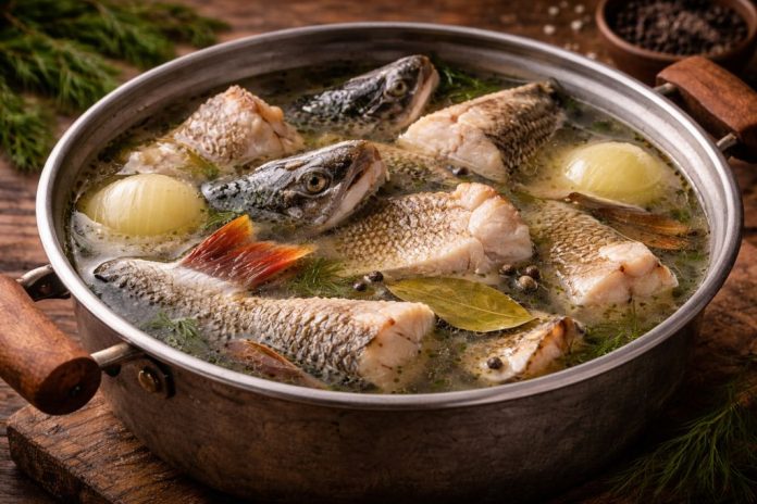 Уха из речной рыбы по-югорски в домашних условиях (Ханты-Мансийский автономный округ — Югра)