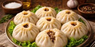 Бурятские буузы с говядиной и луком в домашних условиях