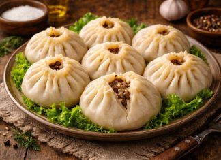 Бурятские буузы с говядиной и луком в домашних условиях