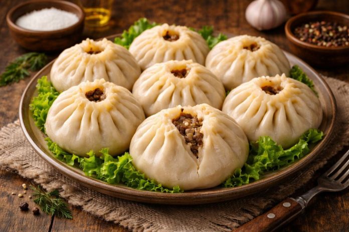 Бурятские буузы с говядиной и луком в домашних условиях