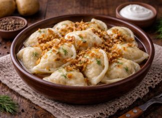 Домашние вареники с картофелем и луком по-амурски в домашних условиях