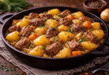 Картофель с мясом по-амурски в домашних условиях