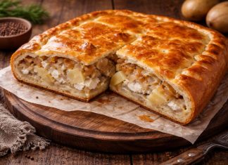 Рыбный пирог с речной рыбой по-амурски в домашних условиях