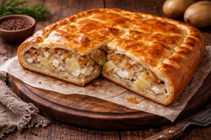 Рыбный пирог с речной рыбой по-амурски в домашних условиях