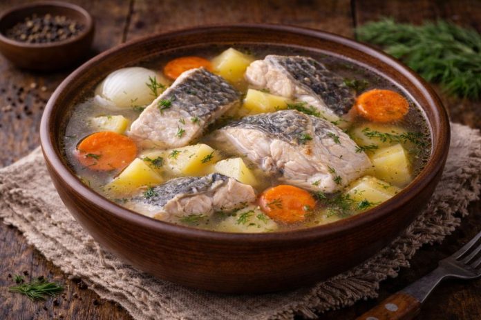 Рыбный суп из амурского толстолобика в домашних условиях