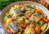 Тушёная рыба с картофелем в домашних условиях (Сахалинская область)