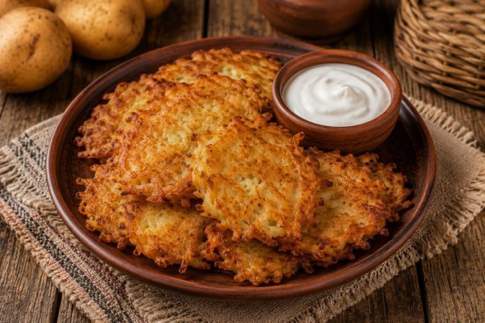 Картофельные драники со сметаной в домашних условиях (Кировская область)