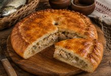 Рыбный пирог из речной рыбы в домашних условиях (Кировская область)