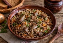 Гречневая каша с печенью в домашних условиях (Тамбовская область)