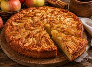 Пирог с яблоками и корицей в домашних условиях (Орловская область)