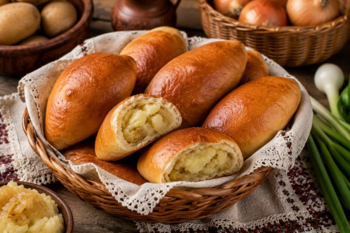 Пирожки с картофелем и луком в домашних условиях (Тамбовская область)
