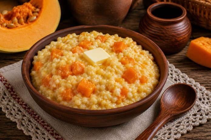 Пшённая каша с тыквой в домашних условиях (Орловская область)