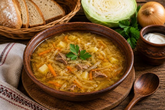 Щи из свежей капусты в домашних условиях (Орловская область)