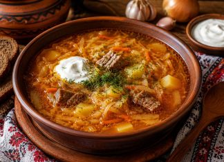 Щи с квашеной капустой в домашних условиях (Тамбовская область)