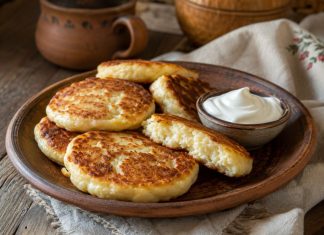 Домашние сырники со сметаной в домашних условиях (Брянская область)