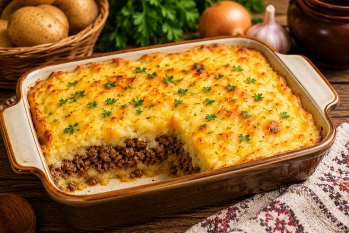 Картофельная запеканка с мясом в домашних условиях (Брянская область)
