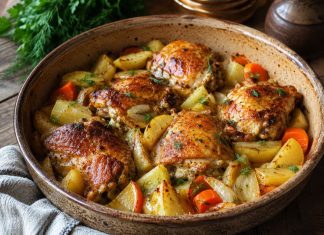 Курица, запечённая с картофелем в домашних условиях (Брянская область)