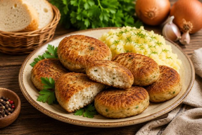 Рыбные котлеты из речной рыбы в домашних условиях (Орловская область)