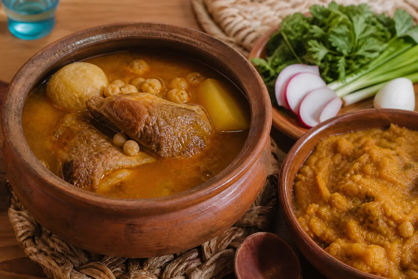 Иранский абгушт с бараниной, нутом и картофелем