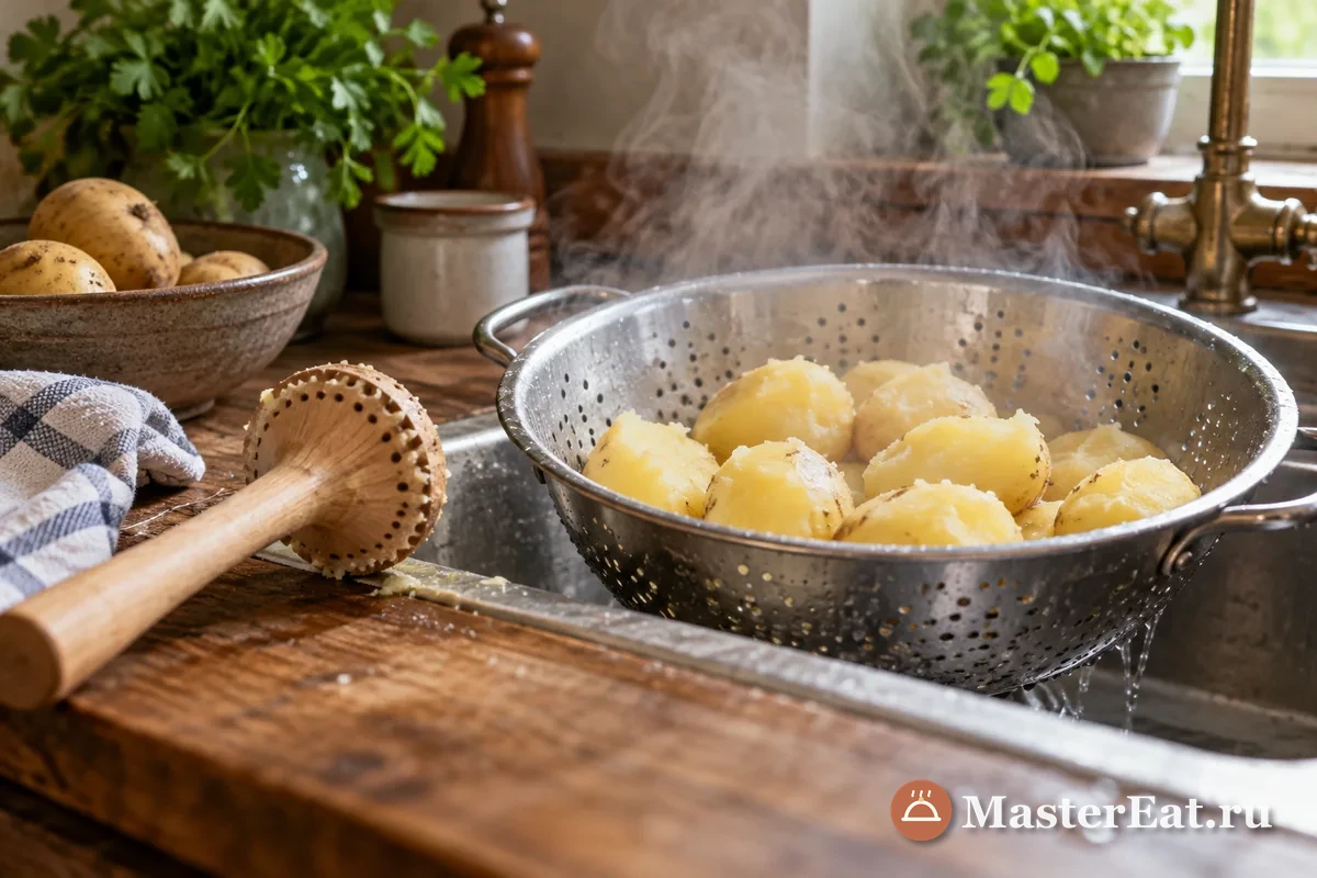 Алиго по-французски – рецепт картофельного пюре с сыром, шаг 2