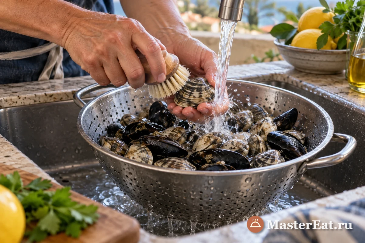 Каччуко по-ливорнски – густая похлёбка с морепродуктами – пошаговый рецепт, шаг 1
