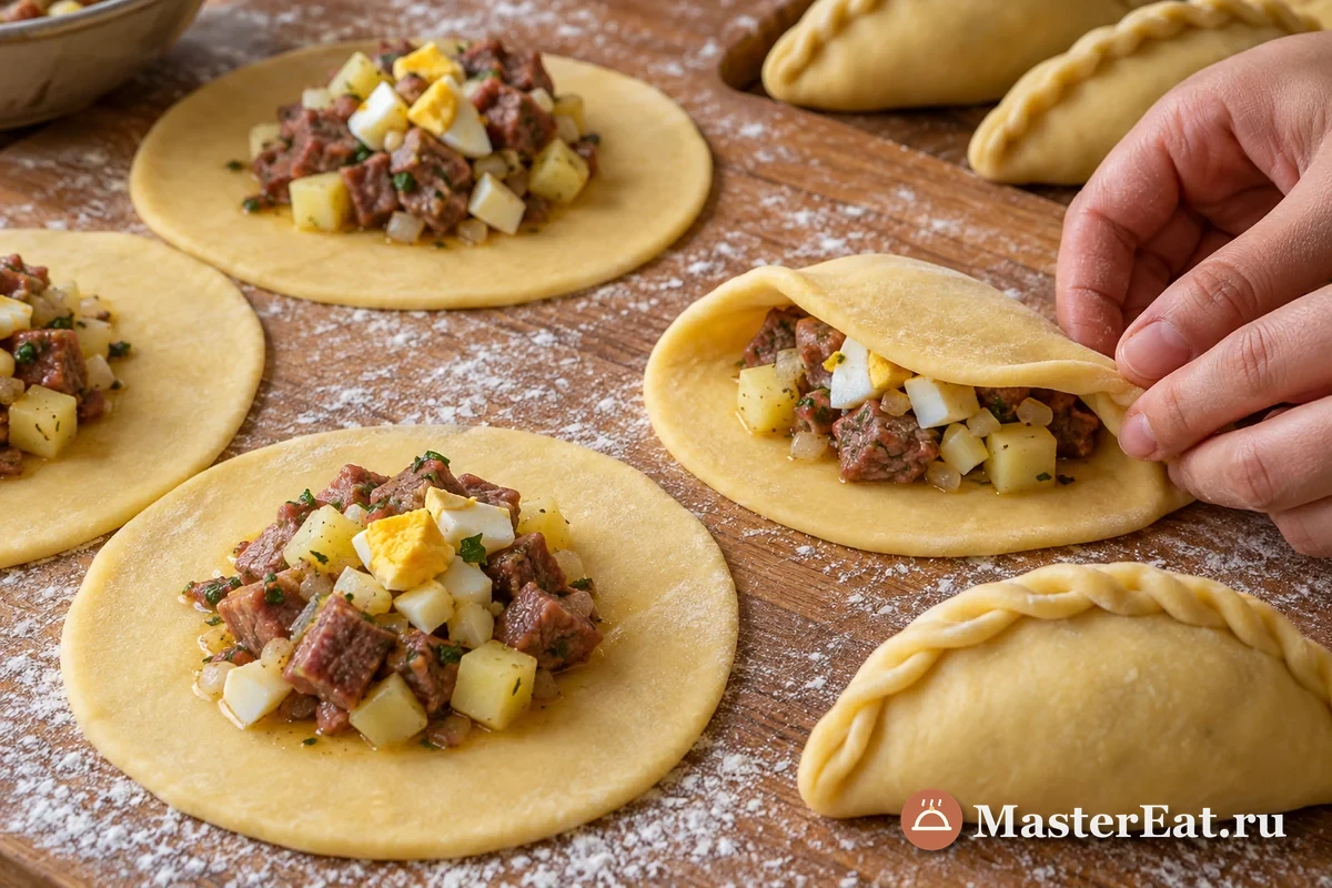 Эмпанадас сальтеньяс (Empanadas salteñas) – шаг 3