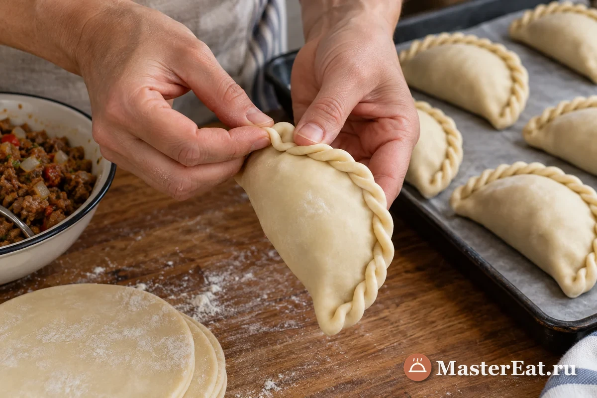 Эмпанадас сальтеньяс (Empanadas salteñas) – шаг 4