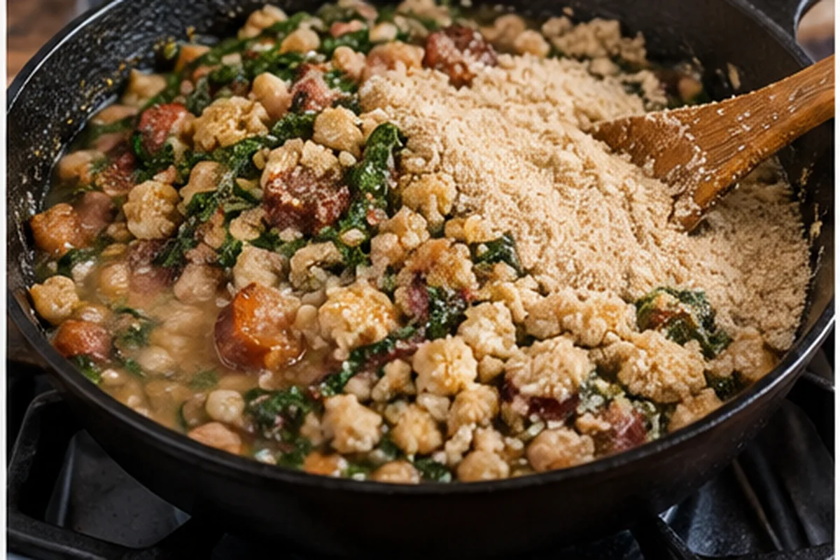 Шаг 8: Фейжао тропейро с фасолью, мясом и петрушкой