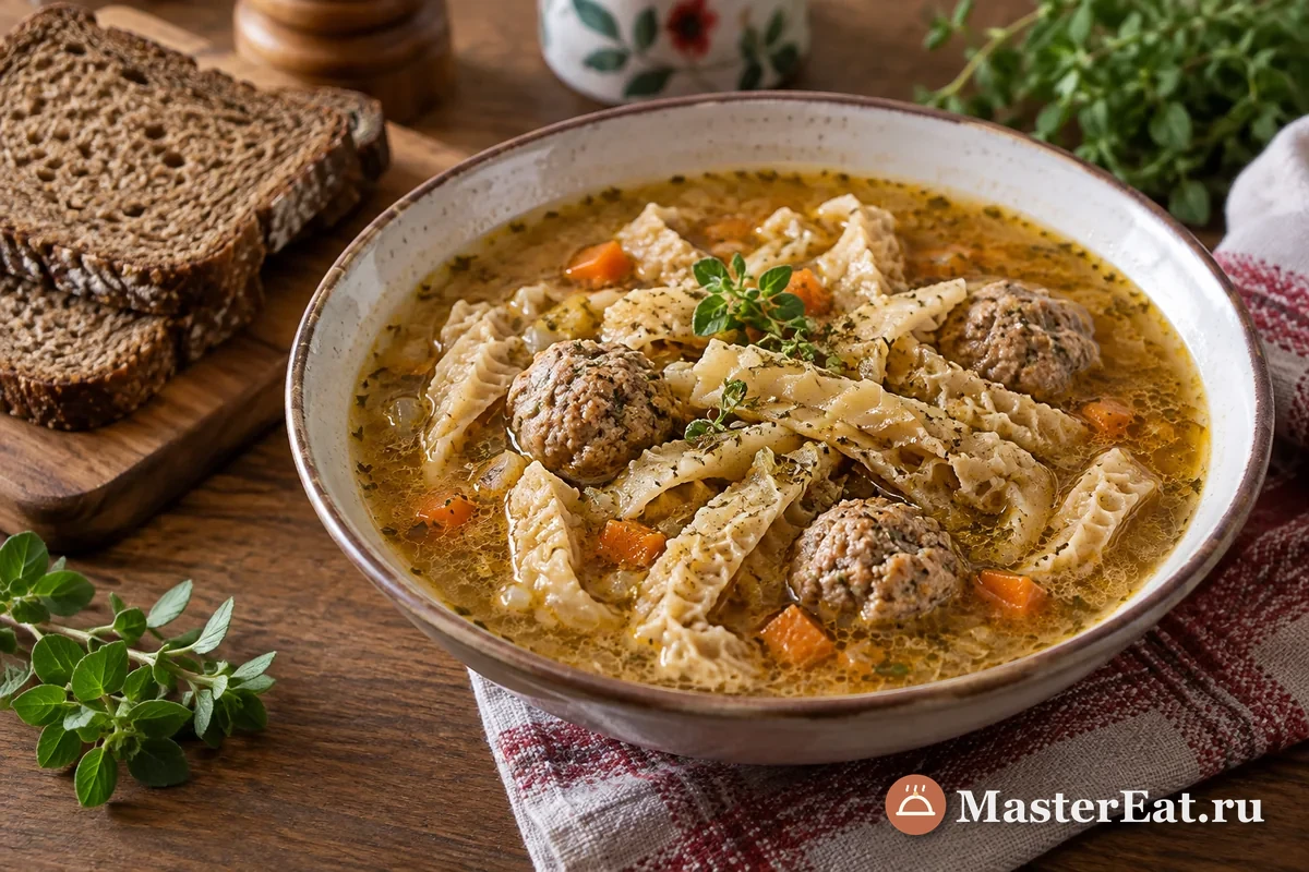 Фляки по-варшавски с майораном готовы