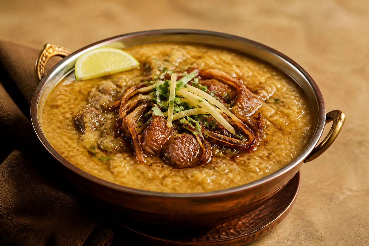 Пакистанский халим с мясом и крупами
