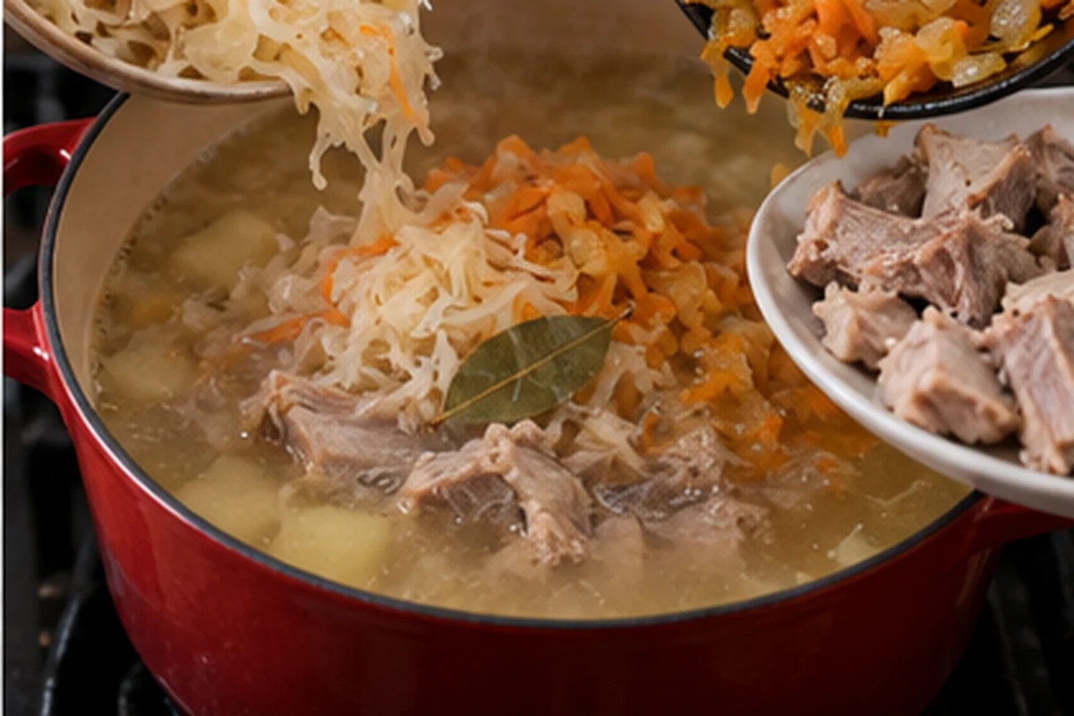 Капустник с картофелем, капустой и мясом
