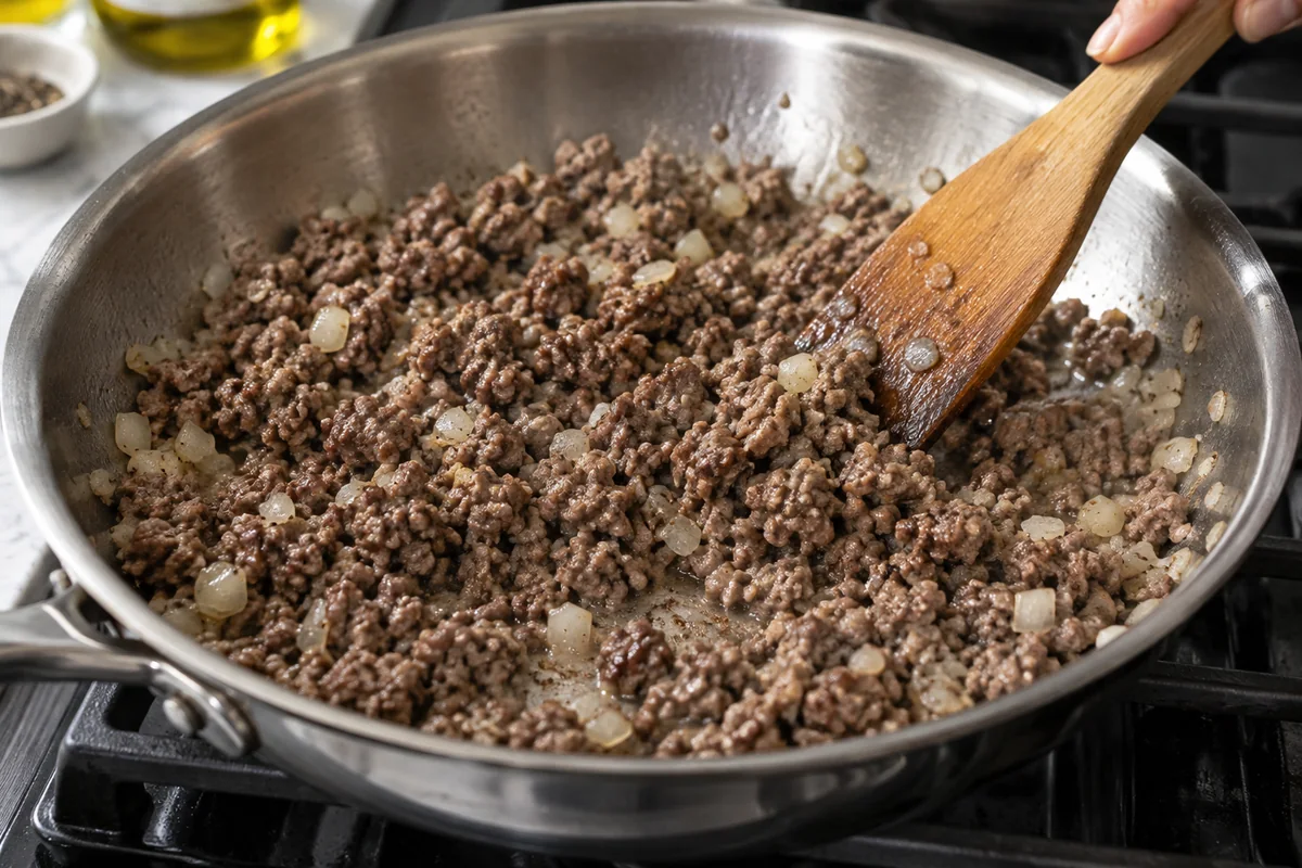 Шаг 3. Картофельная запеканка с мясным фаршем
