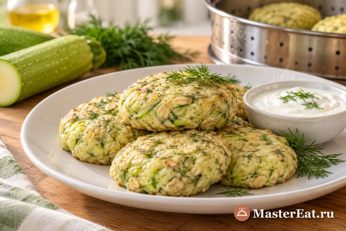 Кабачковые котлеты из пароварки