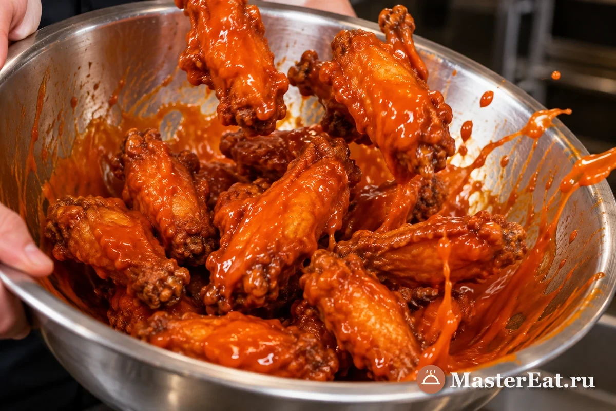 Крылышки баффало (Buffalo wings) с сырным соусом – шаг 4