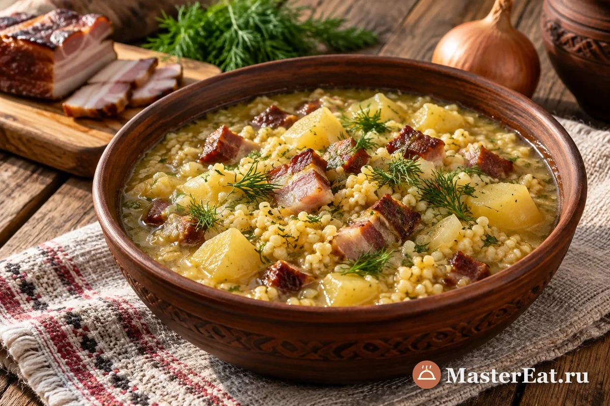 Кулеш (Куліш) – украинский рецепт с пшеном, картофелем и свининой