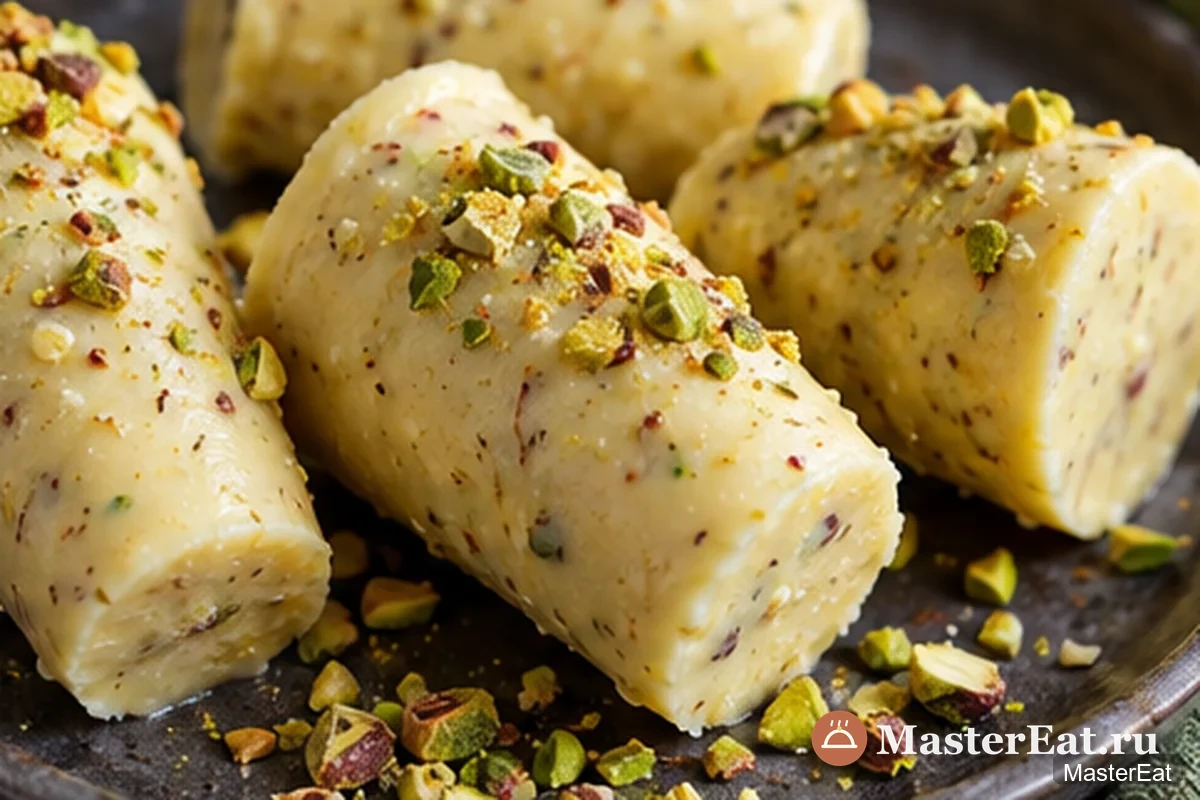 Кульфи с фисташками: Замороженный кульфи на палочке с фисташками