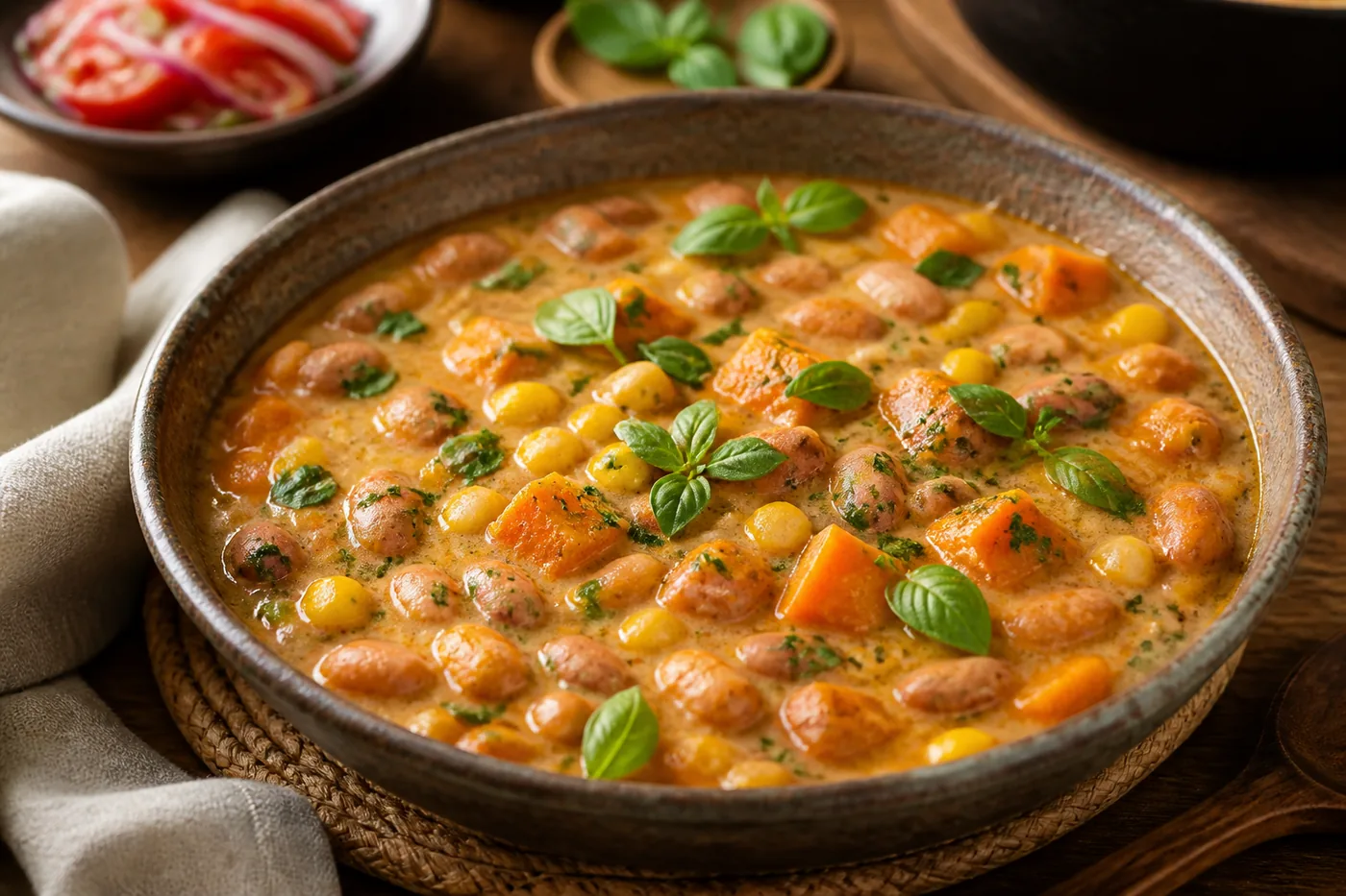 Поротос гранадос – чилийское рагу из фасоли и кукурузы