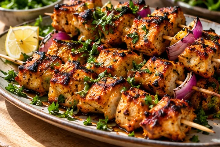 Шиш-таук – ливанские куриные шашлычки на шпажках