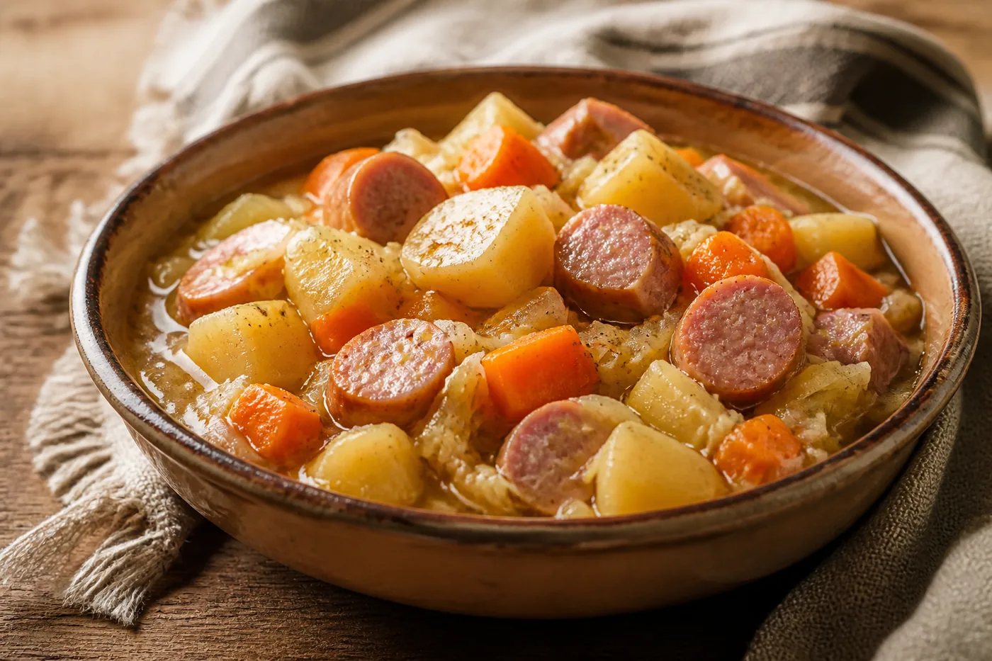 Латвийский скландраусис с картофелем и морковью