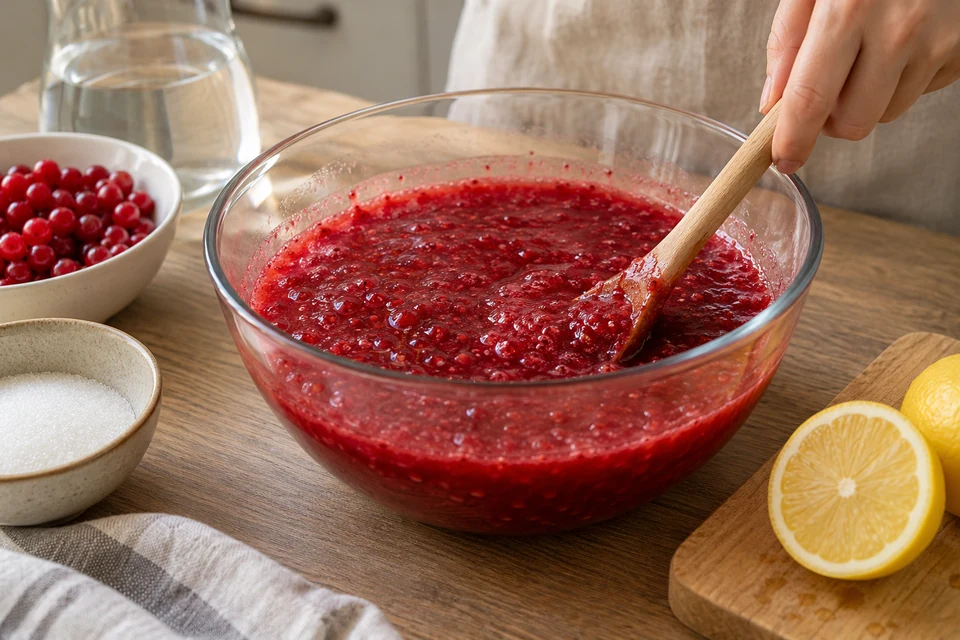 Шаг 6: Компоненты равномерно измельчены и смешаны, вкус сбалансирован солью и кислотой, а готовое блюдо сохраняет харак