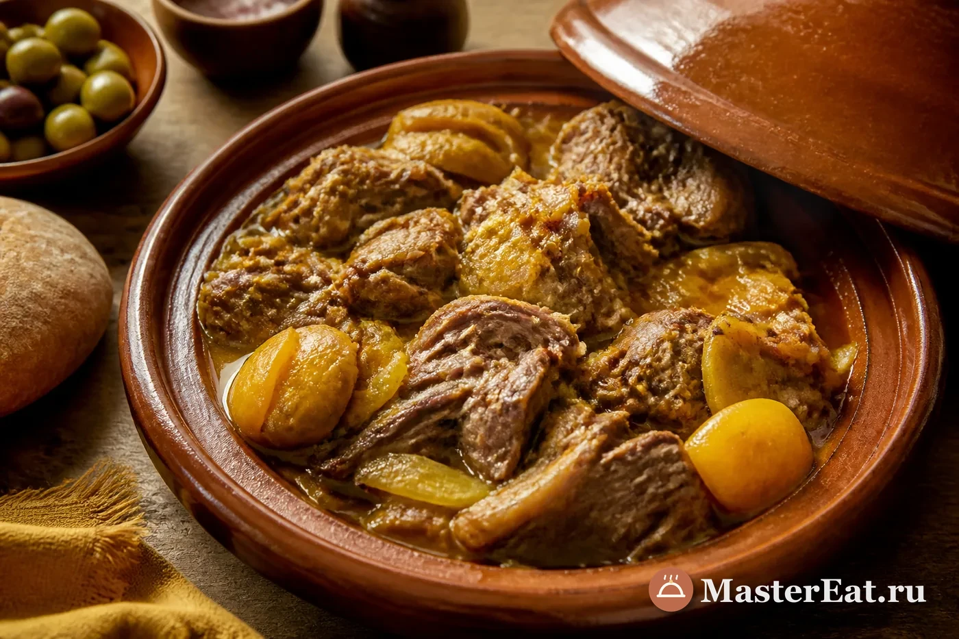 Марокканская танжия из томлёной говядины