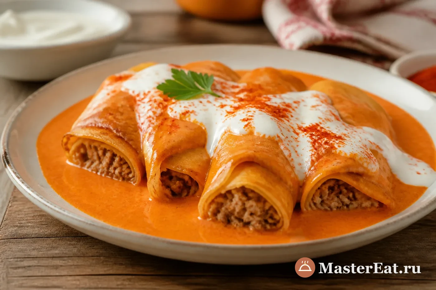 Венгерские хортобадские блинчики с мясом