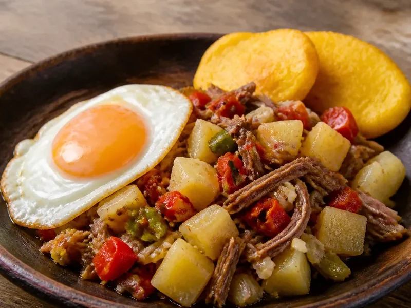Писка андина с картофелем и яйцом