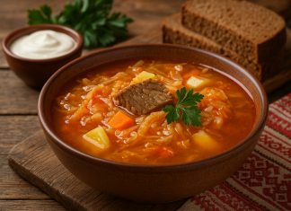 Щи с квашеной капустой в домашних условиях