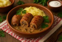 Крученики мясные с грибами в домашних условиях