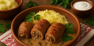 Крученики мясные с грибами в домашних условиях