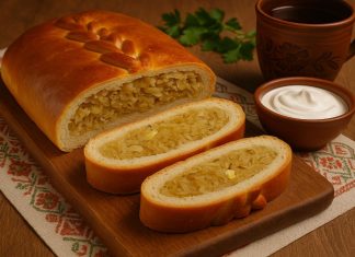 Кулебяка с капустой