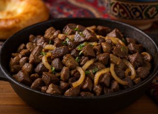 Куырдак из субпродуктов в домашних условиях