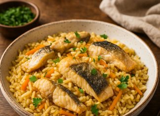 Рыбный плов по-астрахански в домашних условиях